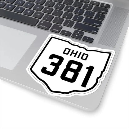 OH-381 1927 (Ohio) (Road Sign) STICKER Vinyl Kiss-Cut Decal - The Sticker Space