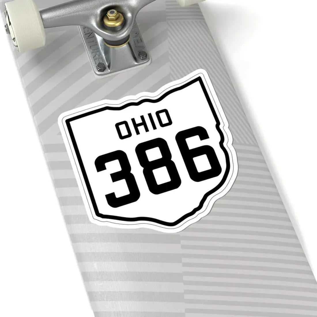 OH-386 1927 (Ohio) (Road Sign) STICKER Vinyl Kiss-Cut Decal - The Sticker Space