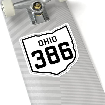 OH-386 1927 (Ohio) (Road Sign) STICKER Vinyl Kiss-Cut Decal - The Sticker Space