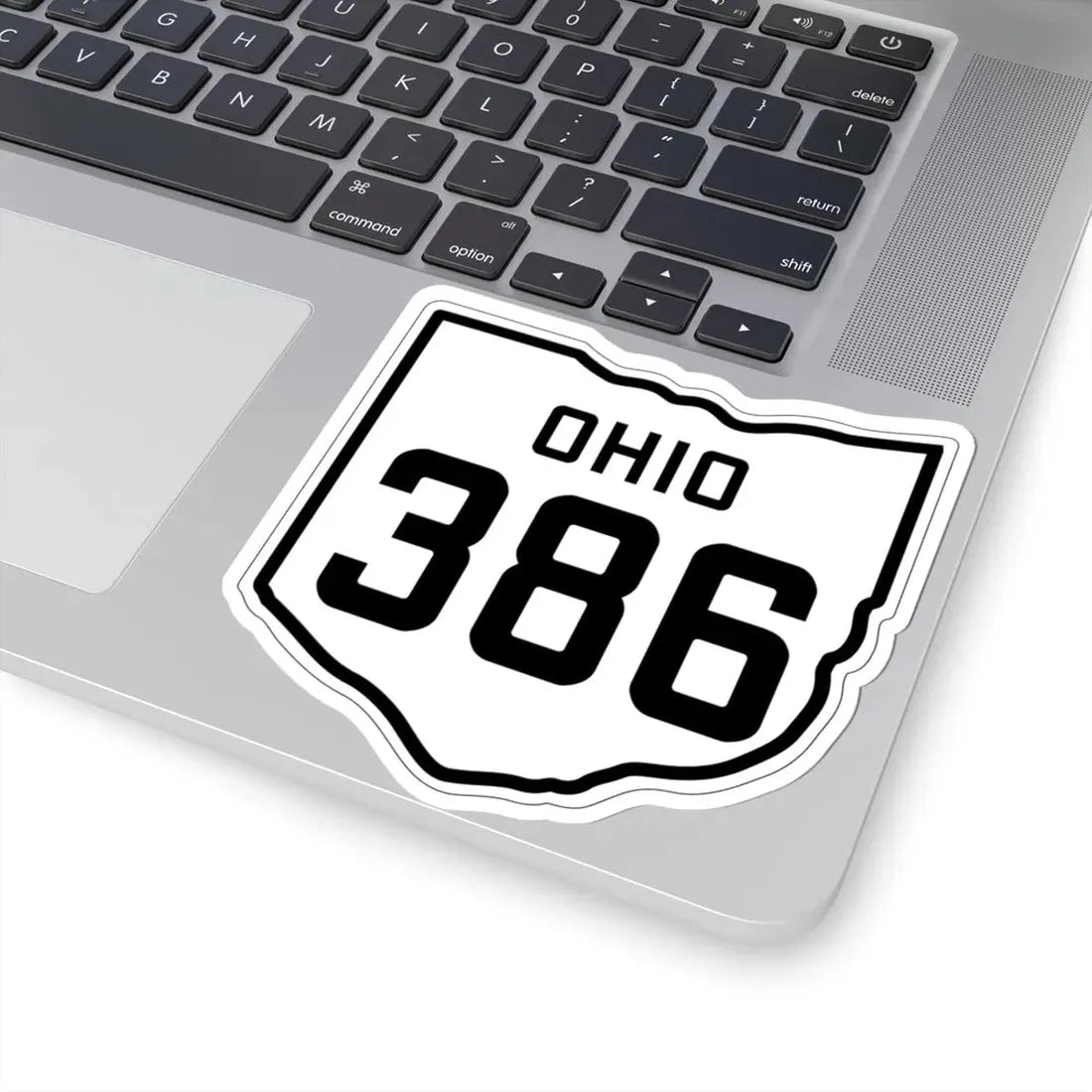 OH-386 1927 (Ohio) (Road Sign) STICKER Vinyl Kiss-Cut Decal - The Sticker Space