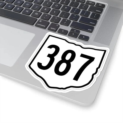 OH-387 1960 (Ohio) (Road Sign) STICKER Vinyl Kiss-Cut Decal - The Sticker Space