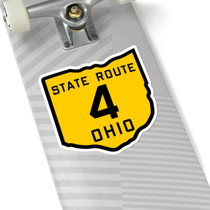 OH-4 1920 (Ohio) (Road Sign) STICKER Vinyl Kiss-Cut Decal - The Sticker Space