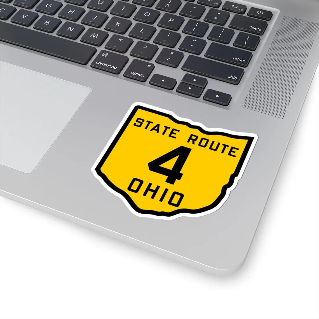 OH-4 1920 (Ohio) (Road Sign) STICKER Vinyl Kiss-Cut Decal - The Sticker Space