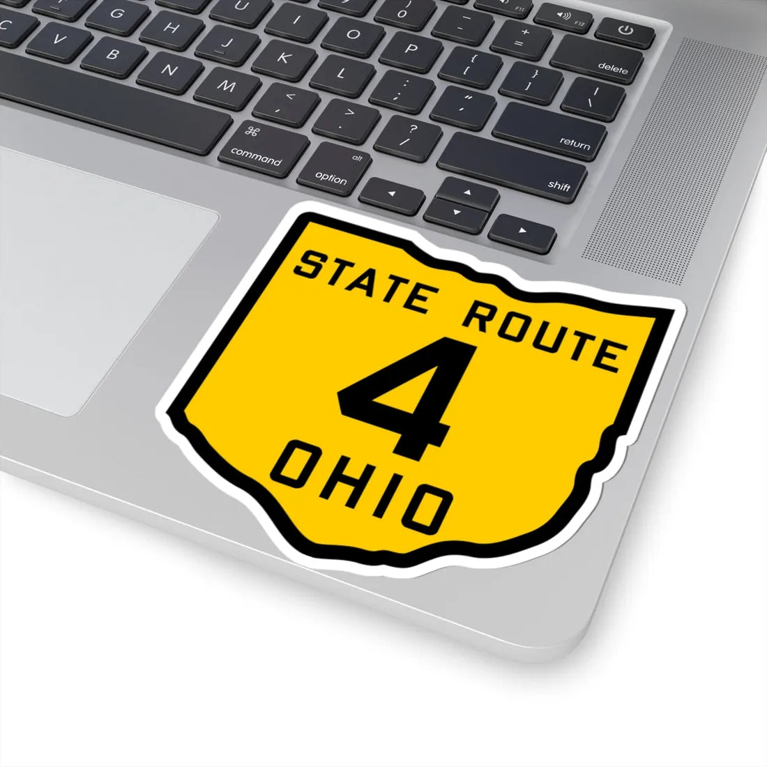 OH-4 1920 (Ohio) (Road Sign) STICKER Vinyl Kiss-Cut Decal - The Sticker Space