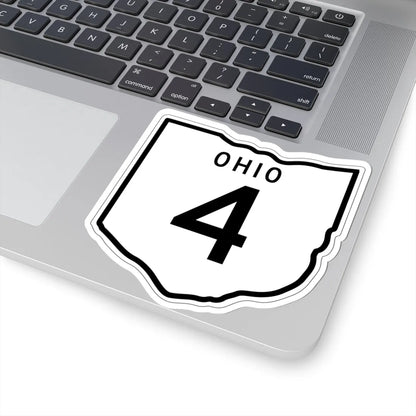 OH-4 1948 (Ohio) (Road Sign) STICKER Vinyl Kiss-Cut Decal - The Sticker Space