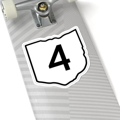 OH-4 1960 (Ohio) (Road Sign) STICKER Vinyl Kiss-Cut Decal - The Sticker Space