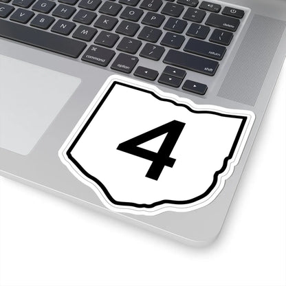 OH-4 1960 (Ohio) (Road Sign) STICKER Vinyl Kiss-Cut Decal - The Sticker Space