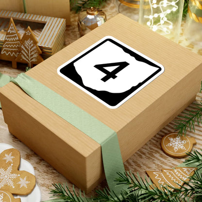 OH-4 (Ohio) (Road Sign) STICKER Vinyl Kiss-Cut Decal - The Sticker Space