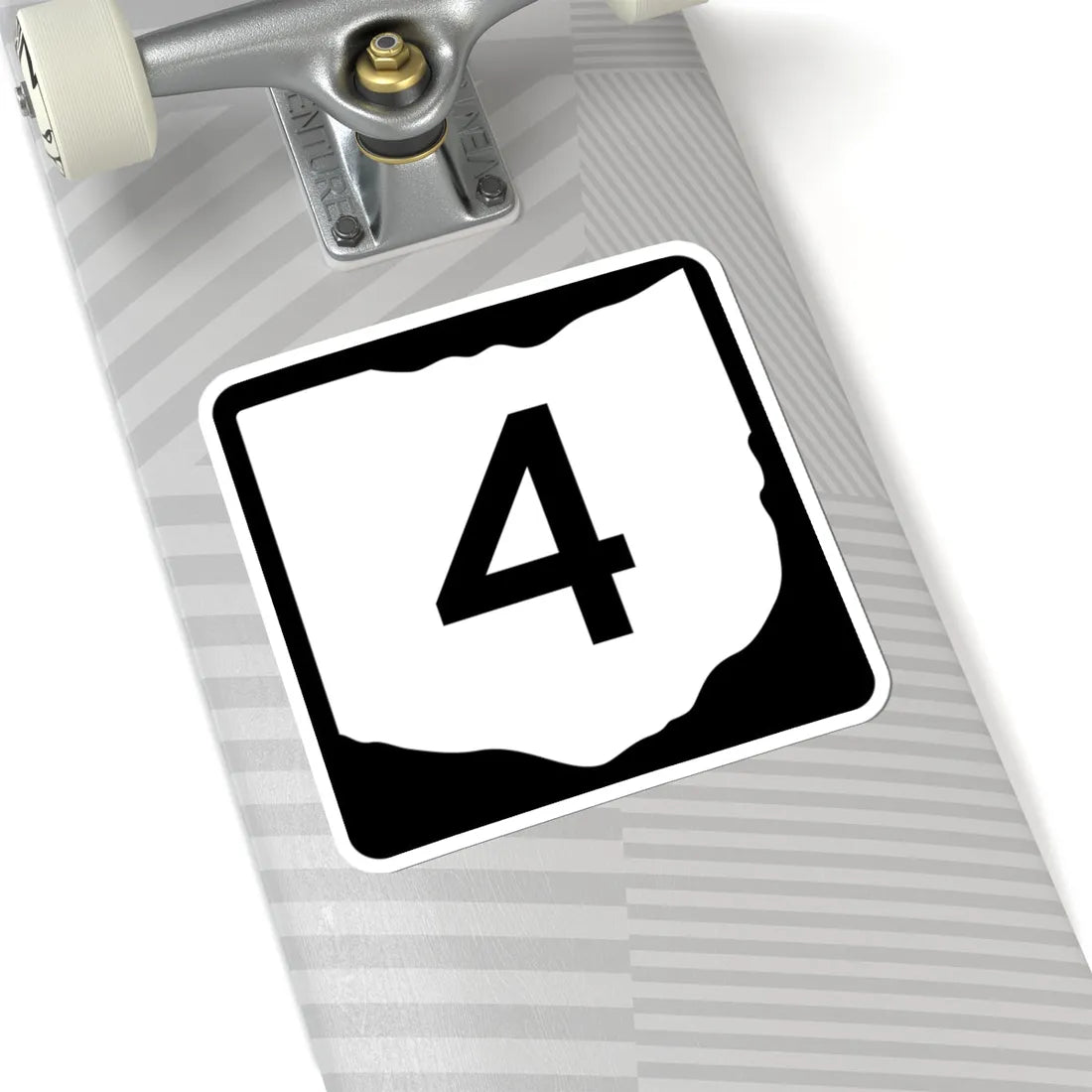 OH-4 (Ohio) (Road Sign) STICKER Vinyl Kiss-Cut Decal - The Sticker Space