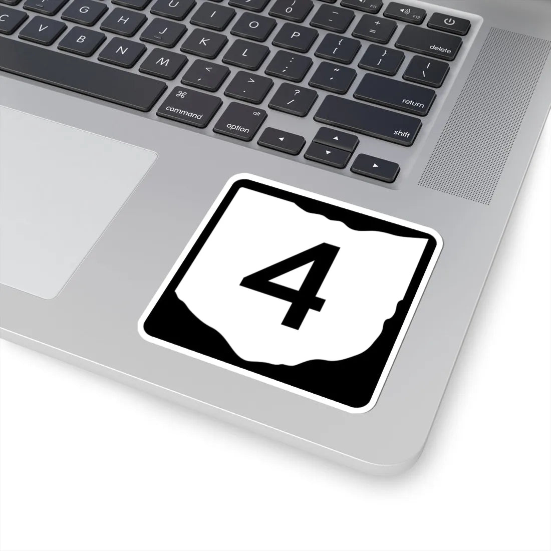 OH-4 (Ohio) (Road Sign) STICKER Vinyl Kiss-Cut Decal - The Sticker Space