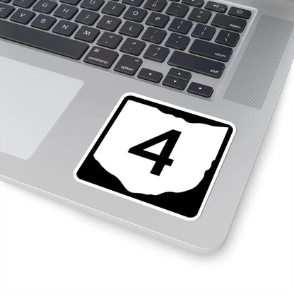 OH-4 (Ohio) (Road Sign) STICKER Vinyl Kiss-Cut Decal - The Sticker Space