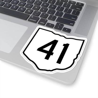 OH-41 1960 (Ohio) (Road Sign) STICKER Vinyl Kiss-Cut Decal - The Sticker Space
