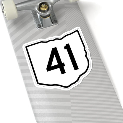 OH-41 1960 (Ohio) (Road Sign) STICKER Vinyl Kiss-Cut Decal - The Sticker Space