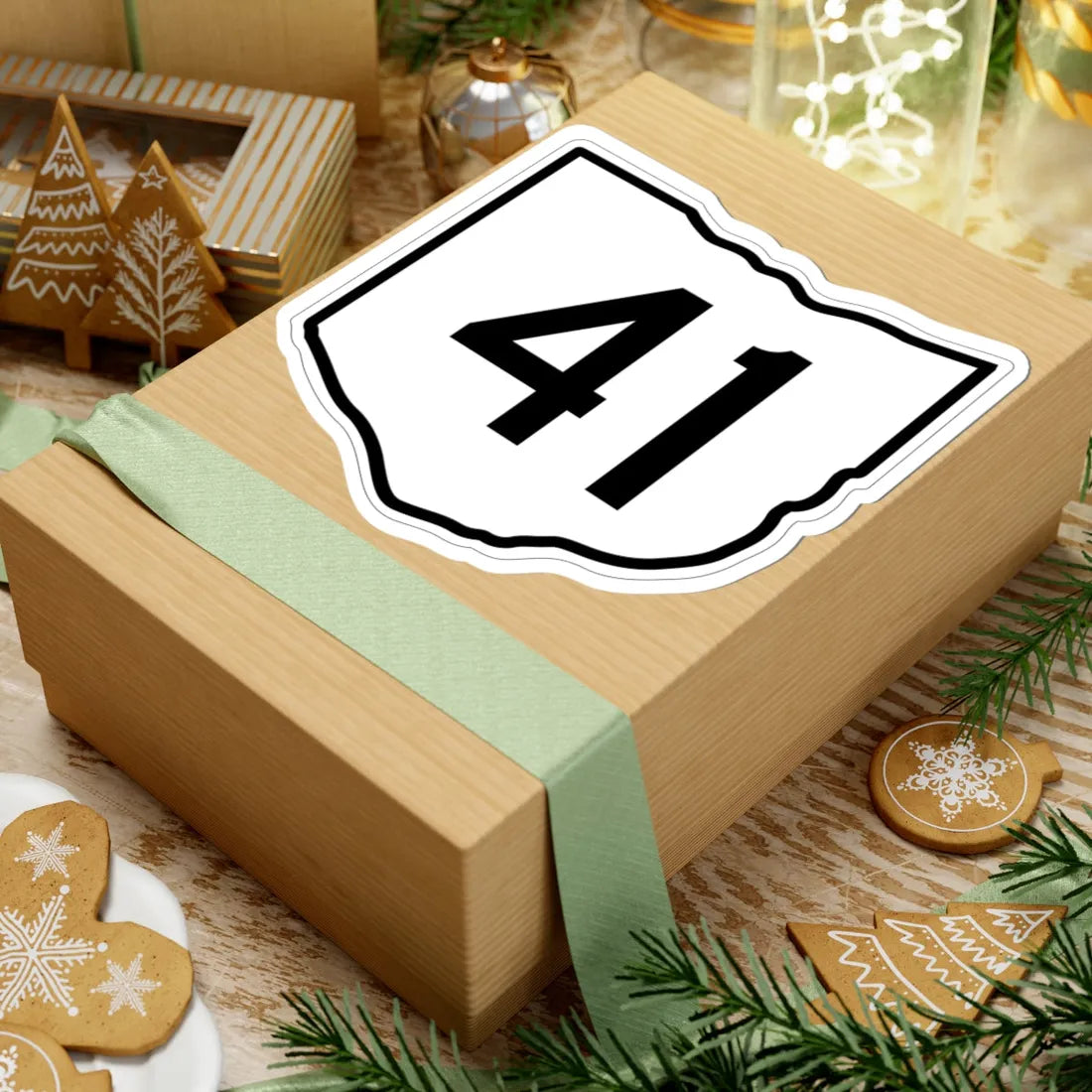 OH-41 1960 (Ohio) (Road Sign) STICKER Vinyl Kiss-Cut Decal - The Sticker Space