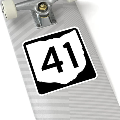 OH-41 (Ohio) (Road Sign) STICKER Vinyl Kiss-Cut Decal - The Sticker Space