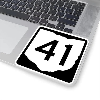 OH-41 (Ohio) (Road Sign) STICKER Vinyl Kiss-Cut Decal - The Sticker Space