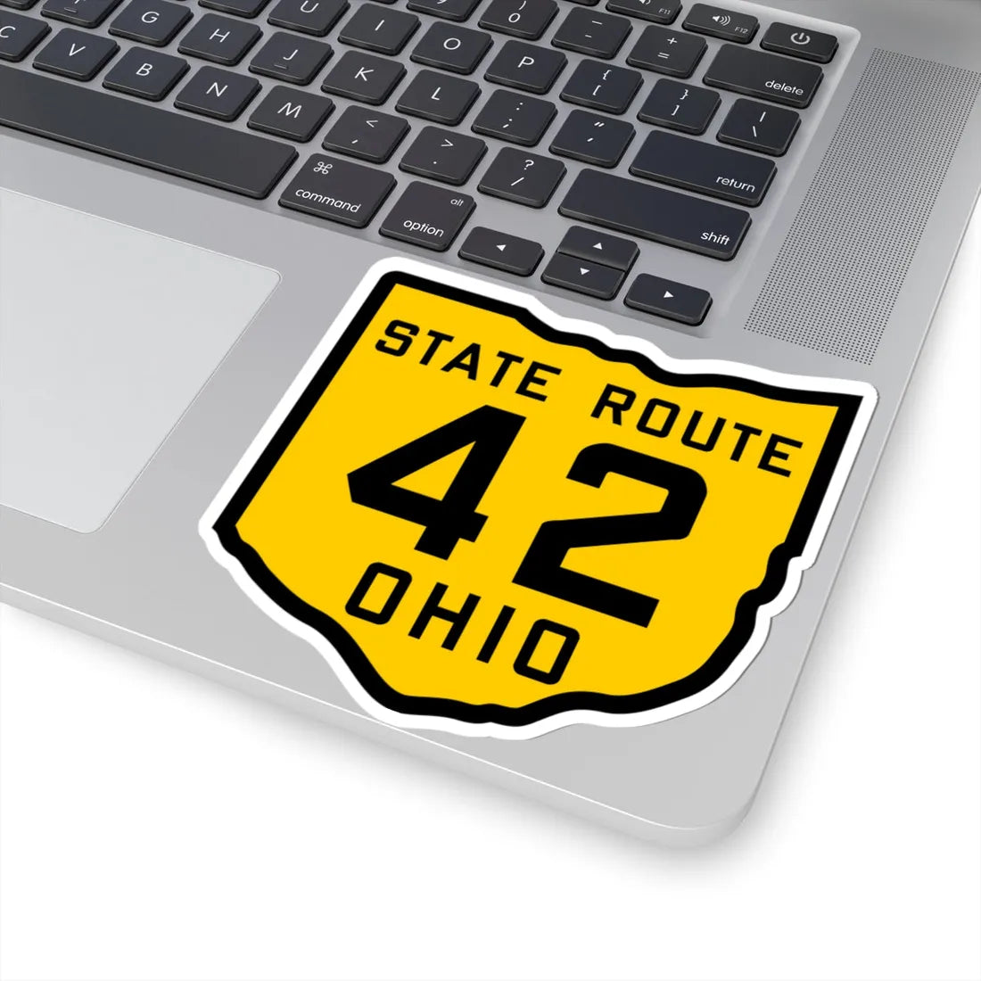 OH-42 1920 (Ohio) (Road Sign) STICKER Vinyl Kiss-Cut Decal - The Sticker Space