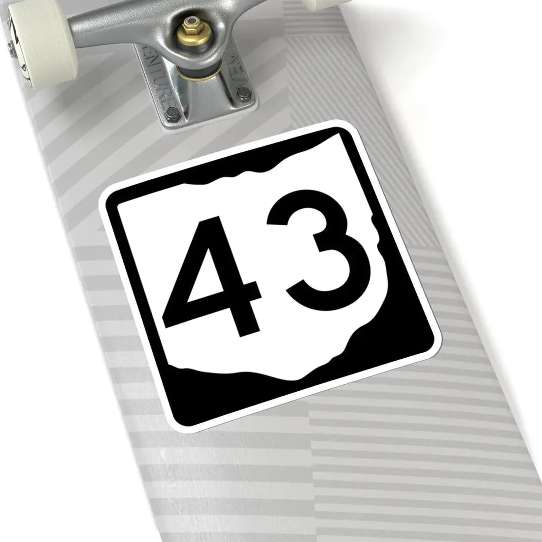OH-43 (Ohio) (Road Sign) STICKER Vinyl Kiss-Cut Decal - The Sticker Space