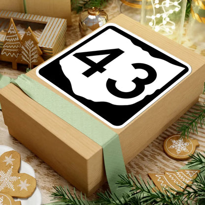 OH-43 (Ohio) (Road Sign) STICKER Vinyl Kiss-Cut Decal - The Sticker Space