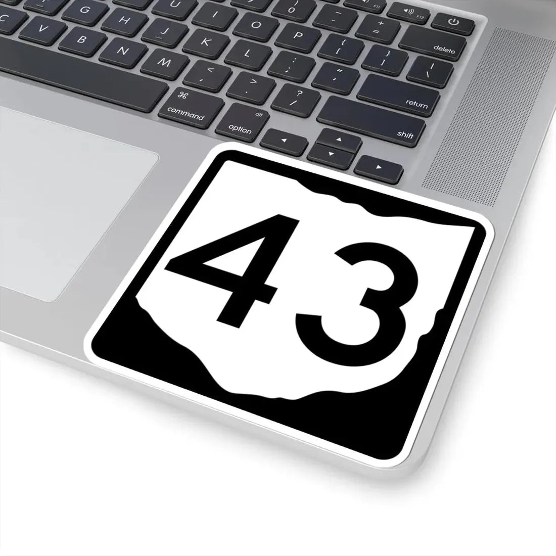 OH-43 (Ohio) (Road Sign) STICKER Vinyl Kiss-Cut Decal - The Sticker Space