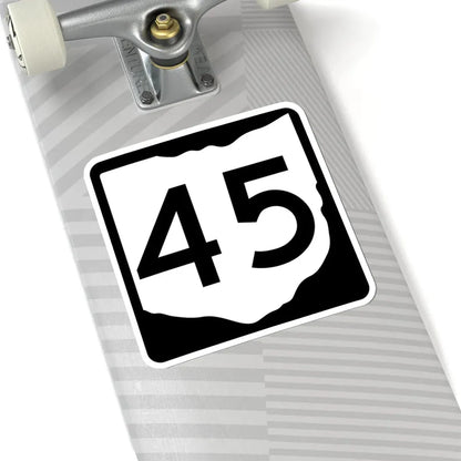 OH-45 (Ohio) (Road Sign) STICKER Vinyl Kiss-Cut Decal - The Sticker Space