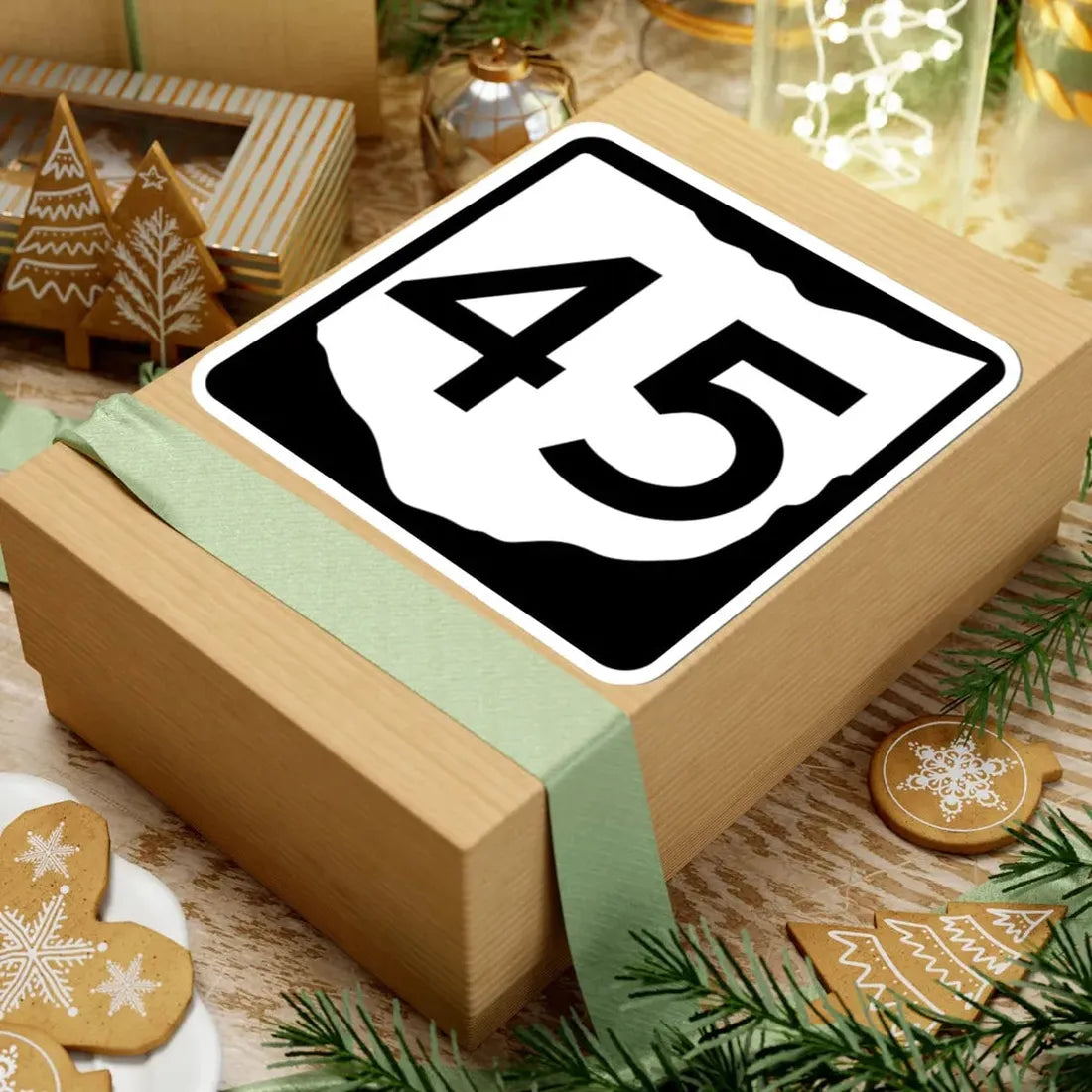 OH-45 (Ohio) (Road Sign) STICKER Vinyl Kiss-Cut Decal - The Sticker Space