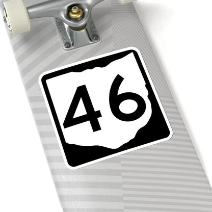 OH-46 (Ohio) (Road Sign) STICKER Vinyl Kiss-Cut Decal - The Sticker Space