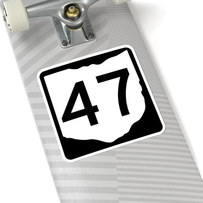 OH-47 (Ohio) (Road Sign) STICKER Vinyl Kiss-Cut Decal - The Sticker Space