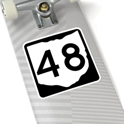 OH-48 (Ohio) (Road Sign) STICKER Vinyl Kiss-Cut Decal - The Sticker Space