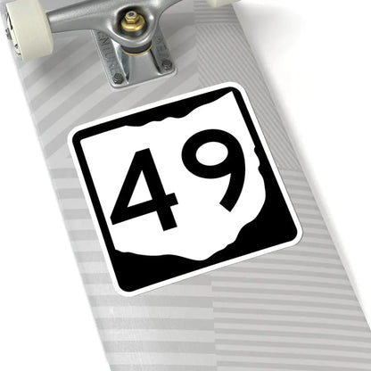 OH-49 (Ohio) (Road Sign) STICKER Vinyl Kiss-Cut Decal - The Sticker Space