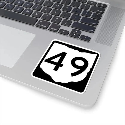 OH-49 (Ohio) (Road Sign) STICKER Vinyl Kiss-Cut Decal - The Sticker Space