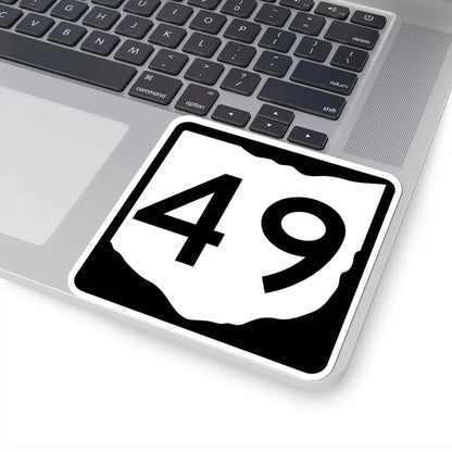 OH-49 (Ohio) (Road Sign) STICKER Vinyl Kiss-Cut Decal - The Sticker Space