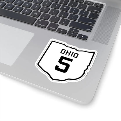 OH-5 1927 (Ohio) (Road Sign) STICKER Vinyl Kiss-Cut Decal - The Sticker Space