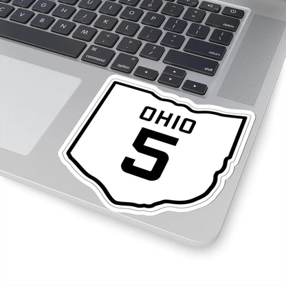 OH-5 1927 (Ohio) (Road Sign) STICKER Vinyl Kiss-Cut Decal - The Sticker Space