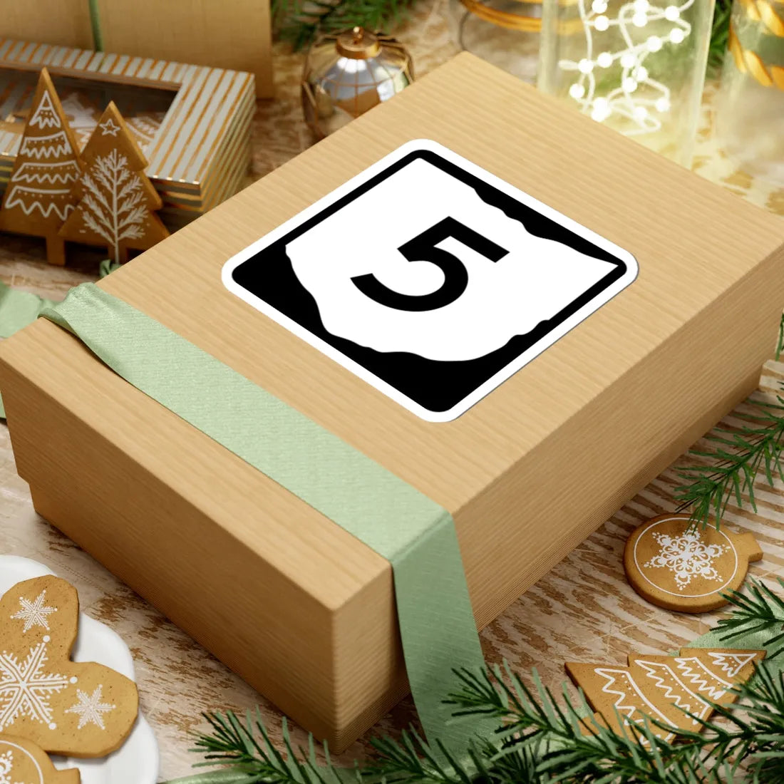 OH-5 (Ohio) (Road Sign) STICKER Vinyl Kiss-Cut Decal - The Sticker Space