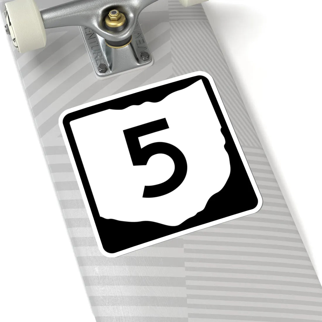 OH-5 (Ohio) (Road Sign) STICKER Vinyl Kiss-Cut Decal - The Sticker Space