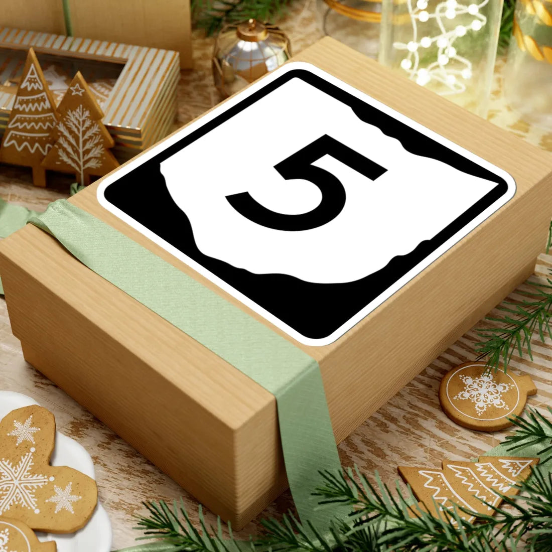 OH-5 (Ohio) (Road Sign) STICKER Vinyl Kiss-Cut Decal - The Sticker Space