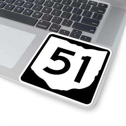 OH-51 (Ohio) (Road Sign) STICKER Vinyl Kiss-Cut Decal - The Sticker Space