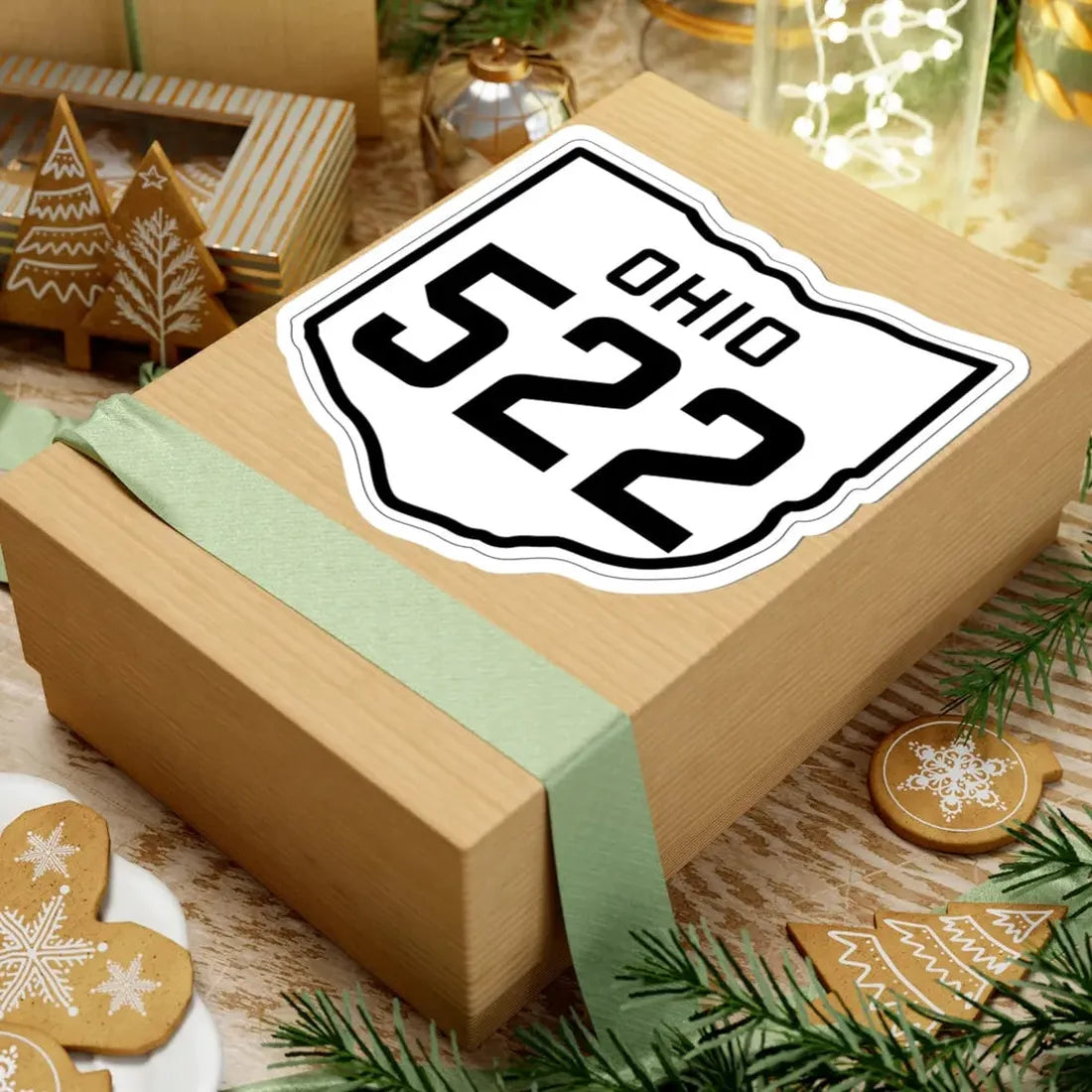OH-522 1927 (Ohio) (Road Sign) STICKER Vinyl Kiss-Cut Decal - The Sticker Space