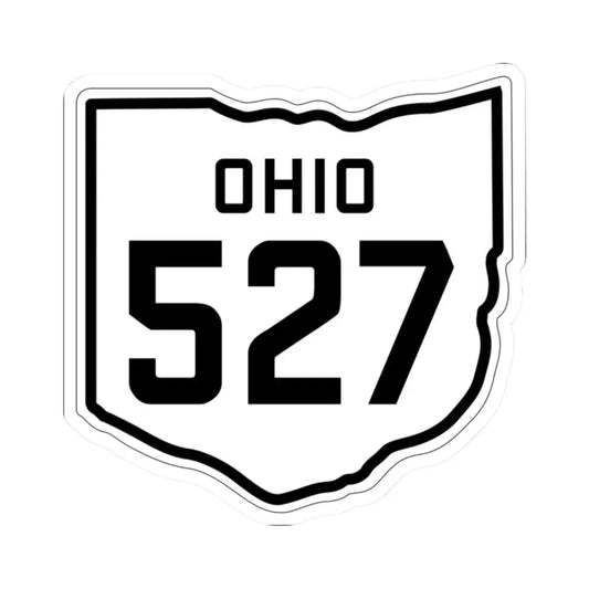 OH-527 1927 (Ohio) (Road Sign) STICKER Vinyl Kiss-Cut Decal 2 Inch White - The Sticker Space