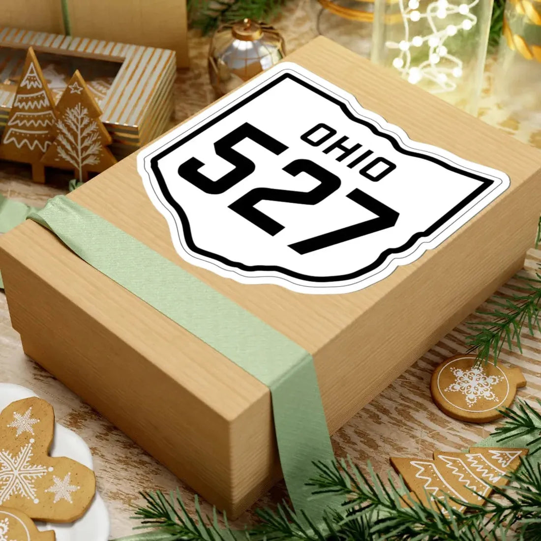 OH-527 1927 (Ohio) (Road Sign) STICKER Vinyl Kiss-Cut Decal - The Sticker Space