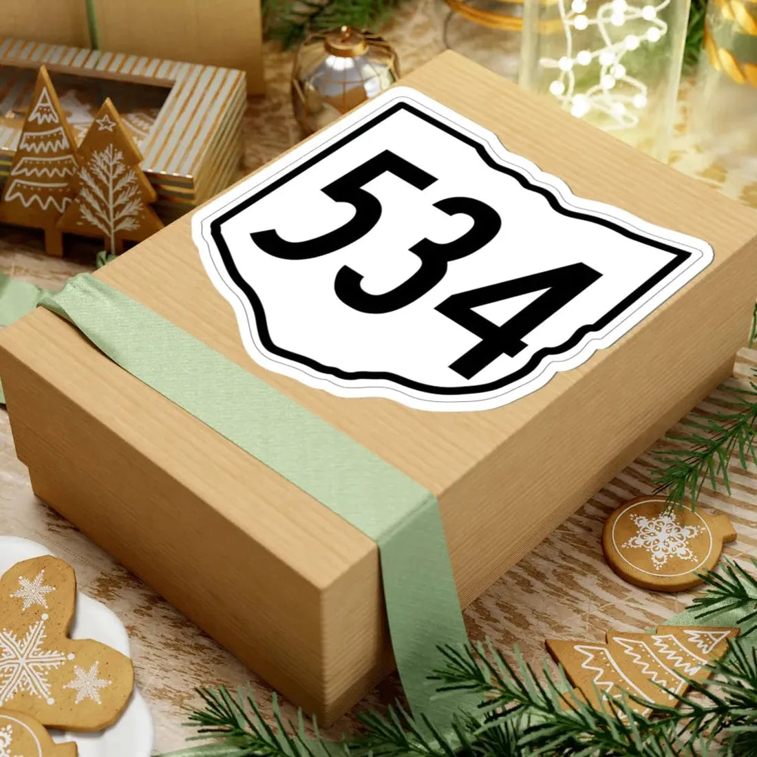 OH-534 1960 (Ohio) (Road Sign) STICKER Vinyl Kiss-Cut Decal - The Sticker Space