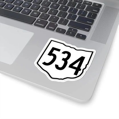 OH-534 1960 (Ohio) (Road Sign) STICKER Vinyl Kiss-Cut Decal - The Sticker Space