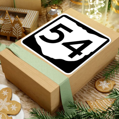 OH-54 (Ohio) (Road Sign) STICKER Vinyl Kiss-Cut Decal - The Sticker Space