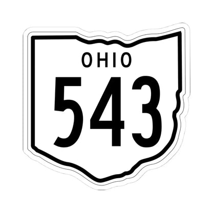 OH-543 1948 (Ohio) (Road Sign) STICKER Vinyl Kiss-Cut Decal 4 Inch White - The Sticker Space