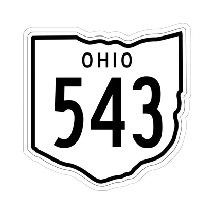 OH-543 1948 (Ohio) (Road Sign) STICKER Vinyl Kiss-Cut Decal 6 Inch White - The Sticker Space