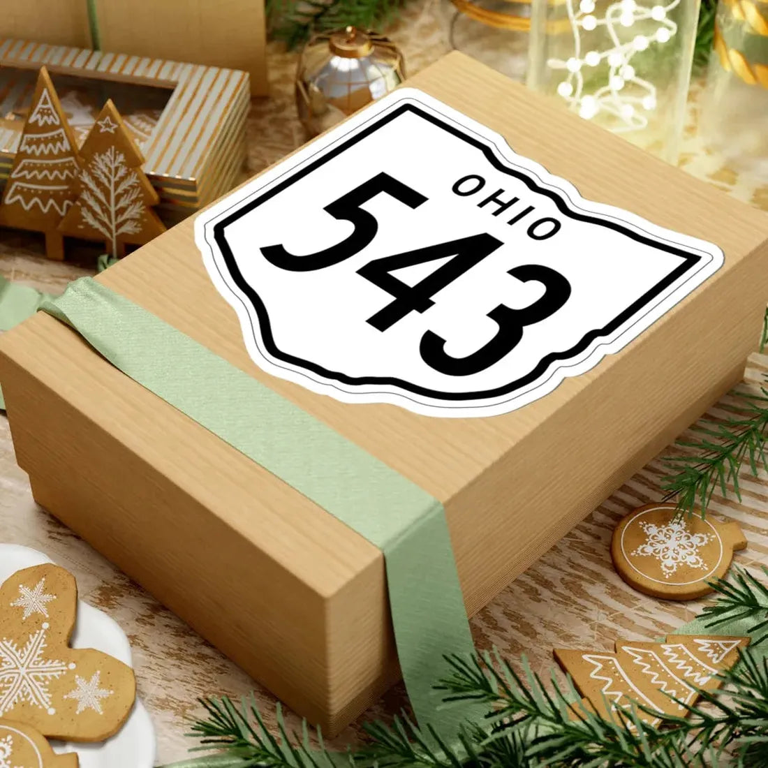 OH-543 1948 (Ohio) (Road Sign) STICKER Vinyl Kiss-Cut Decal - The Sticker Space