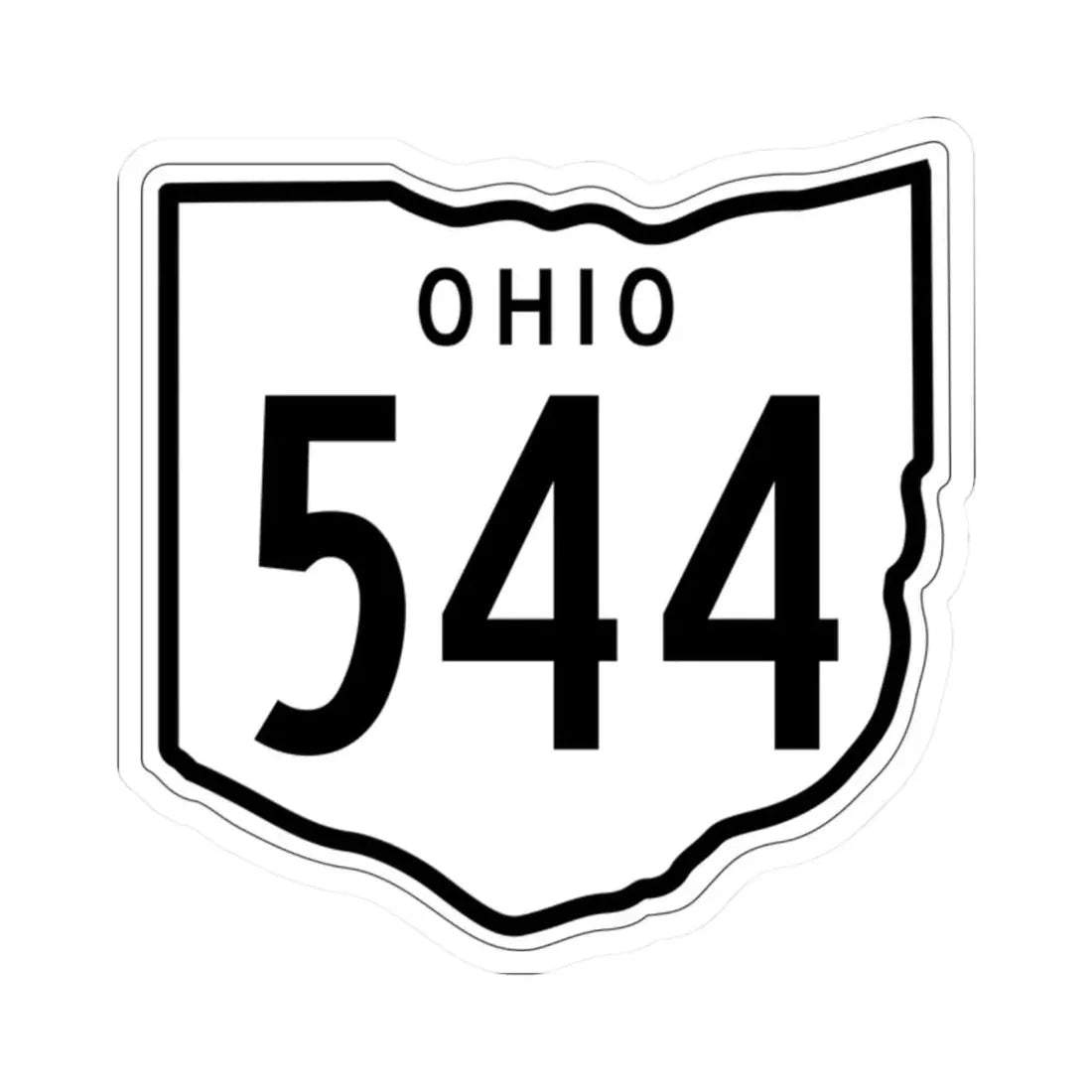 OH-544 1948 (Ohio) (Road Sign) STICKER Vinyl Kiss-Cut Decal 2 Inch White - The Sticker Space