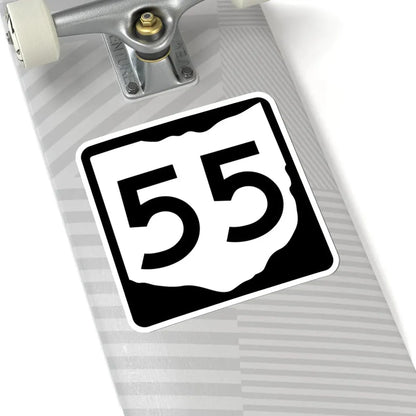 OH-55 (Ohio) (Road Sign) STICKER Vinyl Kiss-Cut Decal - The Sticker Space