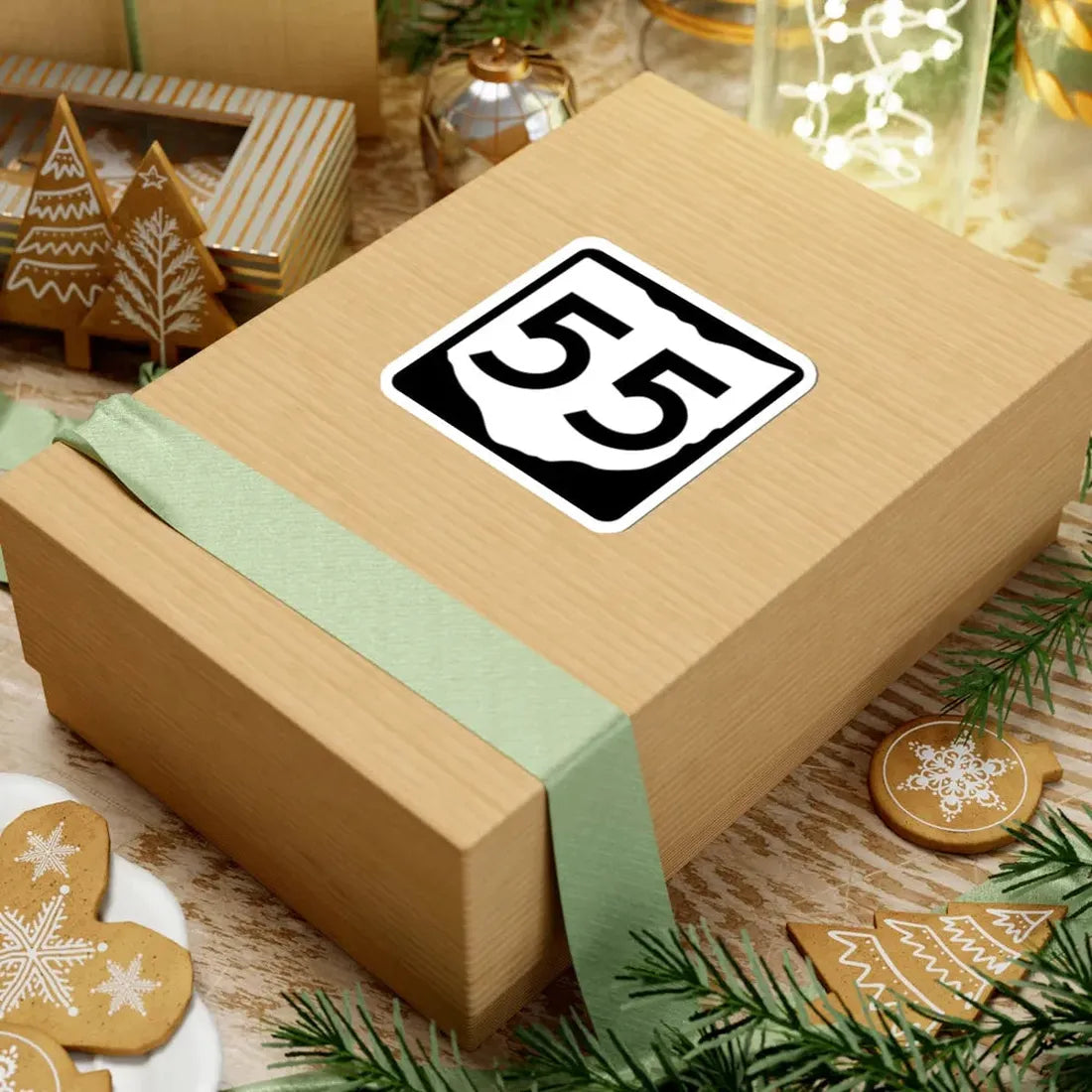 OH-55 (Ohio) (Road Sign) STICKER Vinyl Kiss-Cut Decal - The Sticker Space